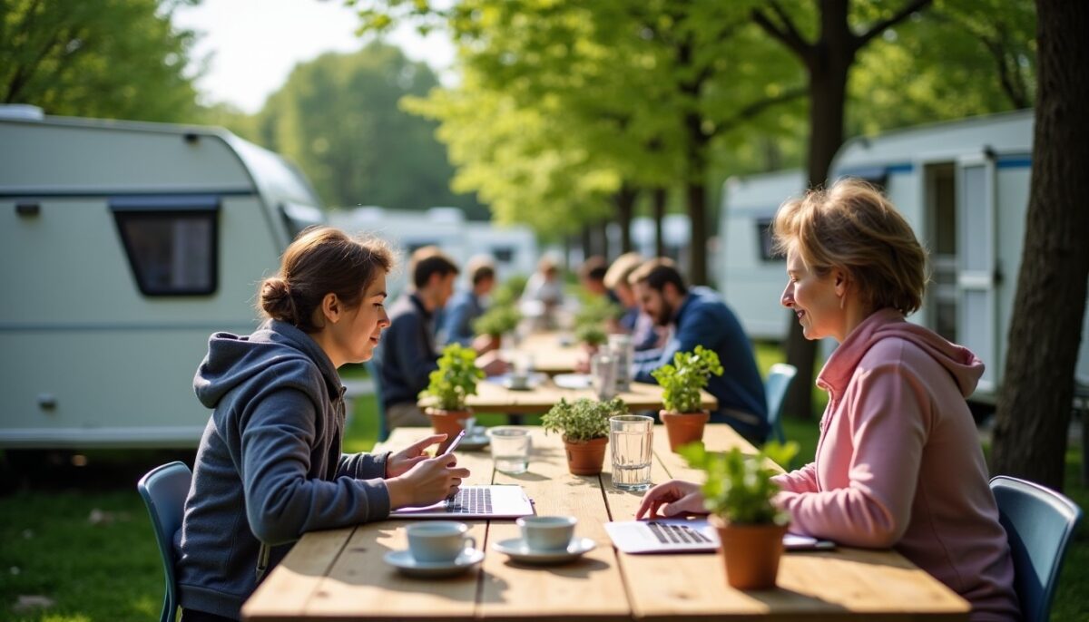 Emplois saisonniers : opportunités et vie dans les quartiers de campings